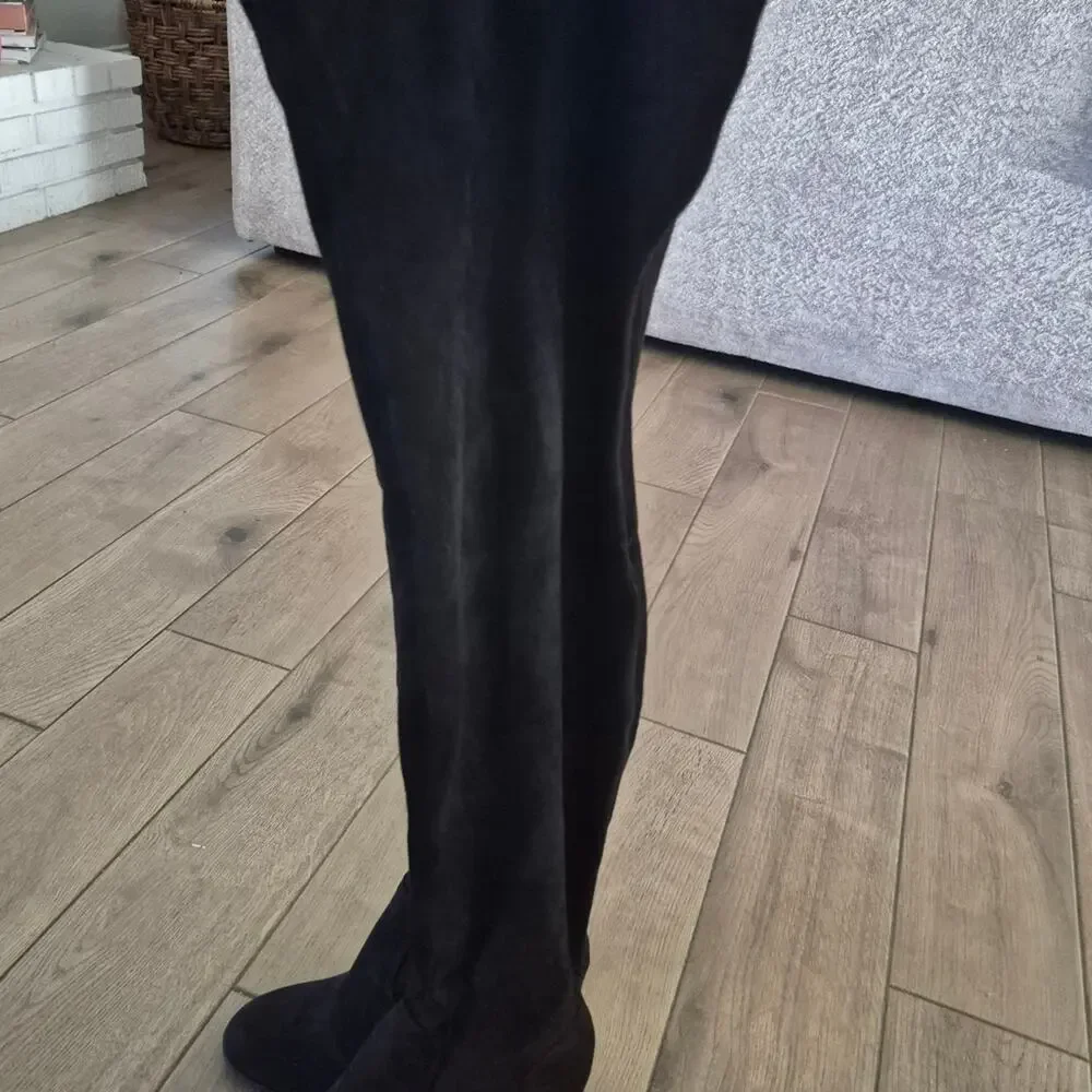 Forever 21 Faux Suede Thigh High Boots  4